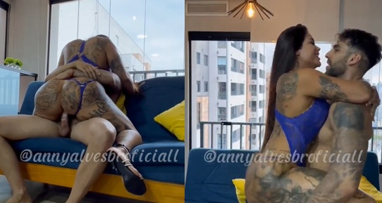 Anny Alves teniendo sexo en el sofá